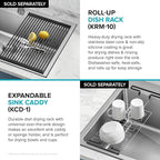 KRAUS Fairlane 25-inch Drop In/Top Mount Single Bowl 18-Gauge Stainless Steel - Image 2