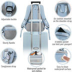 Travel Backpack, Business Anti Theft Slim Sturdy Laptops Backpack - Image 3