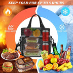 Insulated Lunch Bag Women & Men | Large Adult Lunch Box | Double-Layer Reusable - Image 2