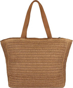 Roxy Women's Beach Tote Bag | Travel | Vacation | Straw | Lightweight | - Image 2