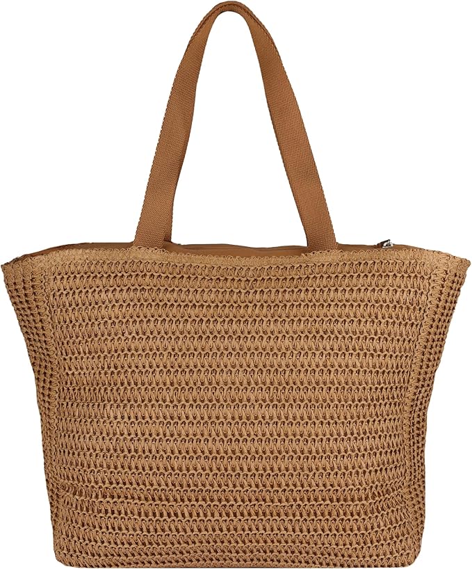 Roxy Women's Beach Tote Bag | Travel | Vacation | Straw | Lightweight | - Image 2