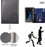 Polare RFID Blocking Napa Leather Passport Holder Travel Wallet - Image 6