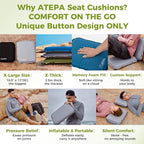 ATEPA Inflatable Stadium Seat Cushion, Self-Inflating Memory Foam Stadium Seats - Image 6