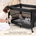 ANGELBLISS Baby Bassinet Bedside Crib, Pack and Play - Image 6