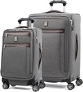 Travelpro Platinum Elite Softside Expandable Luggage, 8 Wheel Spinner Suitcase by Travelpro