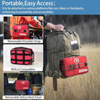 Upgrade Comprehensive Premium First Aid Kit, Labeled Compartments Trauma Kits - Image 6