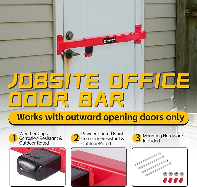 Door Security Bar-by NAKANEKO The Entire Width of Your Outward Opening Front - Image 2