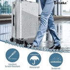 Yotako Upgraded Zippered Clear PVC Suitcase Cover, 20 Inch Luggage Covers - Image 7