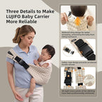 Baby Sling Carrier Newborn to Toddler, 2025 Upgraded Houndstooth Baby Sling - Image 5