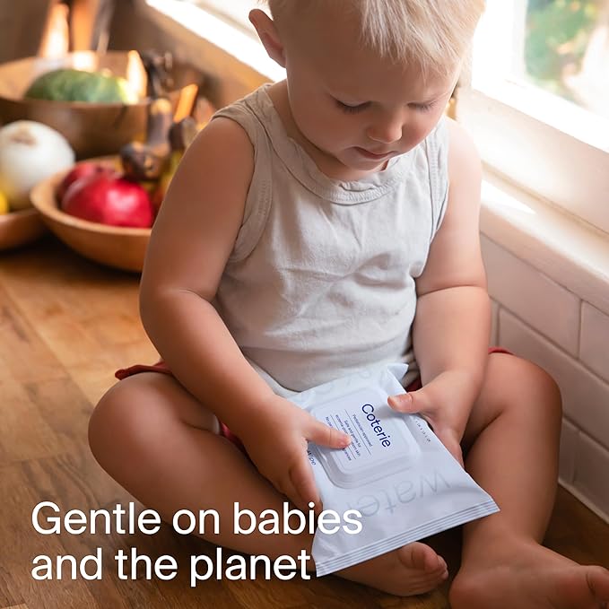 Coterie Baby Travel Size Wipes for Sensitive Skin, Plant-Based and Plastic-Free - Image 6