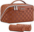 Travel Makeup Bag Organizer Cosmetic Bag: 3 Pcs Set Make up Bags by BOYATU