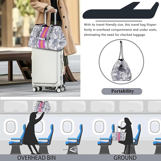 QOGiR Neoprene Multipurpose Beach Bag Tote - Image 8