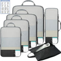 BAGAIL 6 Set/4 Set Lightweight Compression Packing Cubes by BAGAIL