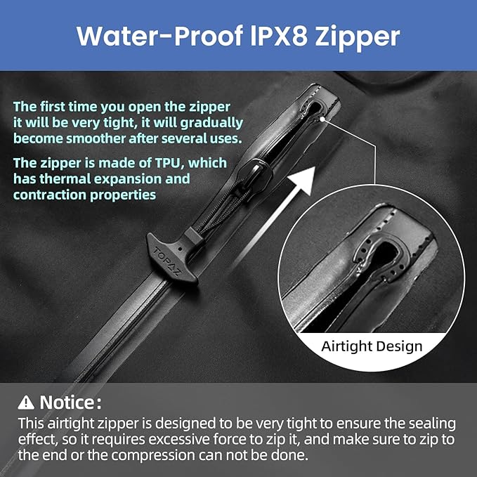 BAGAIL TPU Vacuum Bag for Travel, Reusable Compression Bag - Image 5