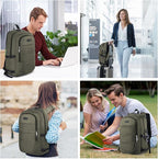 AMBOR Anti Theft Backpack, 15.6-17.3 inch Business Laptop Carry on Backpack - Image 6