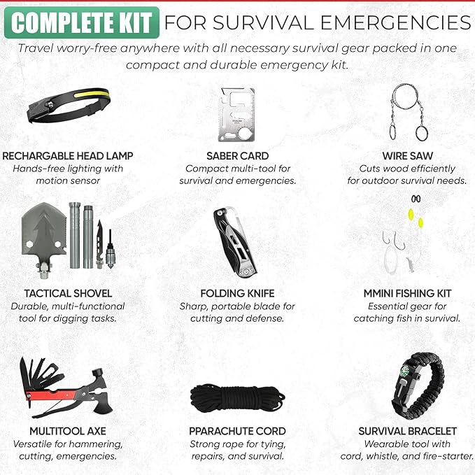 Survival Kit - All-in-One Survival Gear and Supplies - Image 3