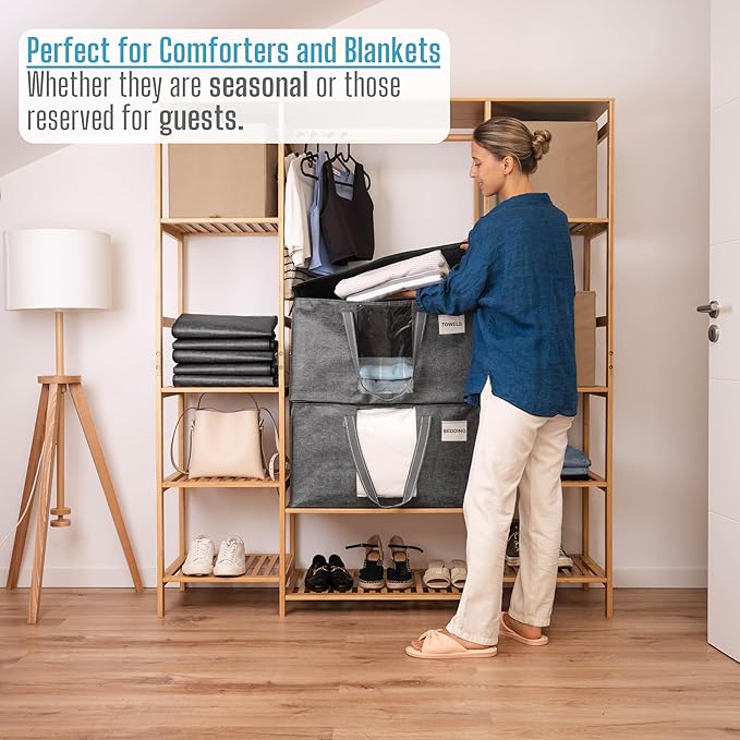 VENO 2 Pack Moving Bags, Comforter and Blanket Storage Bags - Image 4