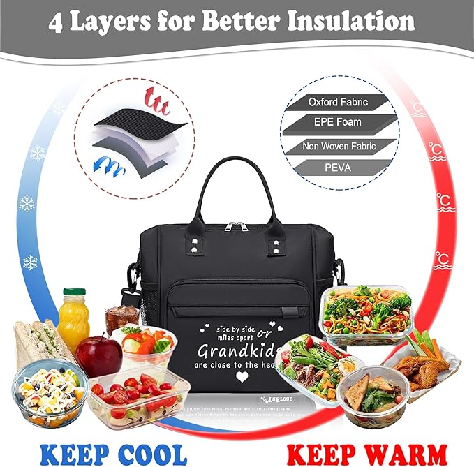 Lunch Box for Grandma Great Grandma Gifts Women Lunch Bag for Grandmother from - Image 5