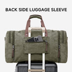 Canvas Expandable Duffle Bag for Men Traveling, Luggage Travel Bag Weekender - Image 4