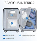 KROSER Hardside Expandable Carry On Luggage - Image 3