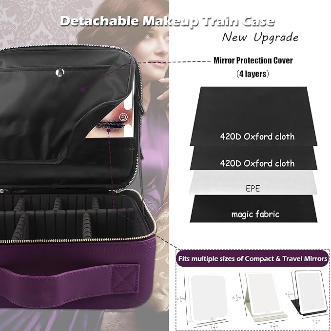 MOMIRA Travel Makeup Bag Cosmetic Bag - Image 2