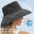 Sun Hats for Women Men UV Protection Wide Brim Bucket Hat - Image 2