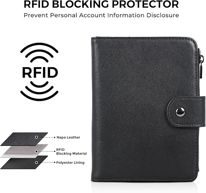 Polare Napa Leather Travel Passport Holder - Image 3