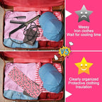 Shappy 2 Pcs Curling Iron Travel Case Cover Heat Resistant Flat Iron Holder Case Sleeve Neoprene Straightener Holder and Silicone Hot Hair Tools Mat Bag(Leopard Style)