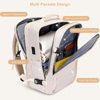 PIJUSHI Travel Backpack for Women Expandable Carry on Luggage Backpack Airline - Image 3