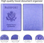 Herain Passport Holder for Travel Cruise Essentials 2 Pcs, Passport Cover - Image 5