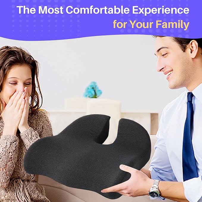 Seat Cushion for Office Chair, Large Thick Seat Cushion for Tailbone Pain Relief - Image 6