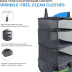 Grand Fusion Stow-N-Go Travel Luggage Organizer – Portable Hanging Travel - Image 8