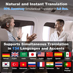 AI Translation Earbuds Real Time, 3-in-1 Translator Earbuds 134 Languages & - Image 3