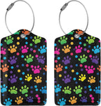 Cute Dog Paws Leather Luggage Tag - Image 3