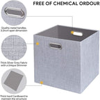 11 Inch Cube Storage Bins for Organization, Fabric Storage Cubes Closet Storage - Image 3