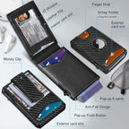 Airtag Wallet for Men, with Money Clip Gift Boxed, Slim Front Pocket Wallet - Image 2