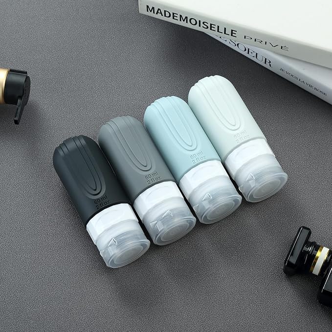 Travel Bottles for Toiletries, Tsa Approved 2oz Travel size Bottles, BPA Free - Image 6