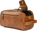LEATHER VILLAGE Premium Leather Toiletry Travel Pouch - Image 9