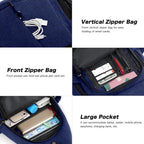 MOSISO Sling Backpack, Canvas Crossbody Hiking Daypack Bag - Image 4
