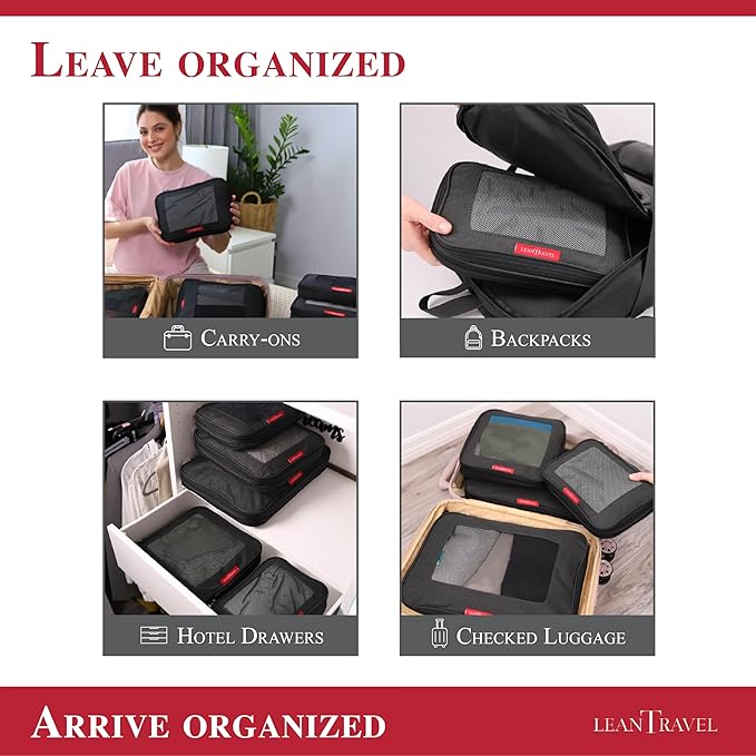 Compression Packing Cubes for Travel Organizers - Image 7