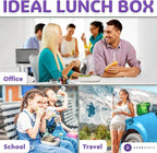 Everusely - Bento Box - Lavender, 47oz / 1.4 L - Stainless Steel Lunch Box - 3 - Image 7