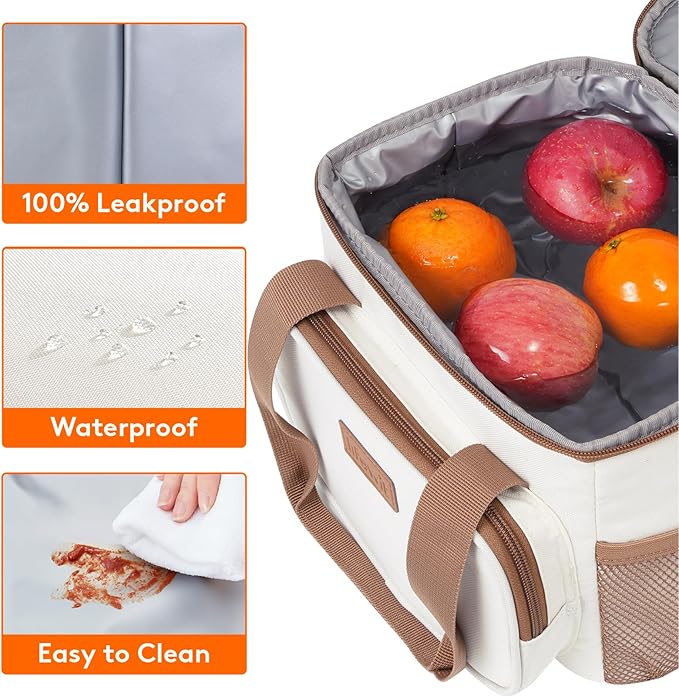 Lifewit Medium Lunch Bag Insulated Lunch Box Soft Cooler Cooling Tote - Image 4