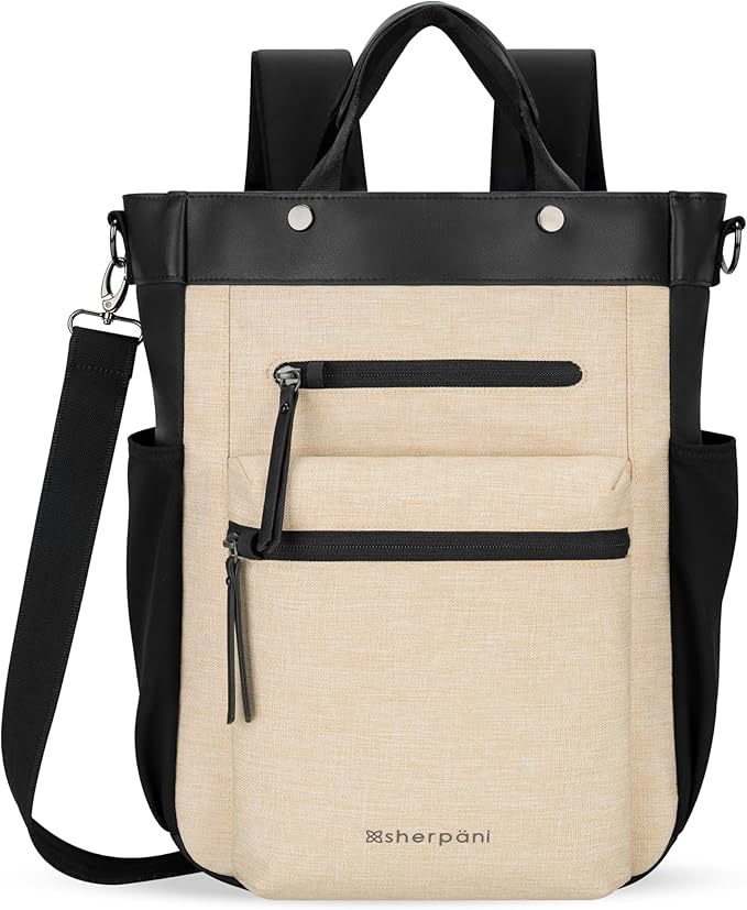 Sherpani Soleil, Anti Theft Convertible Backpack, 3 in 1 Tote Bag, Crossbody Bag by SHERPANI