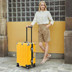 Krute Aluminum Frame Carry On Luggage 20 Inch Zipperless Luggages USB Charger - Image 8