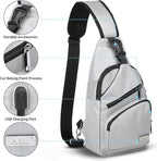 AMJ Crossbody Sling Bag Men Women, Casual Shoulder Backpack, Chest Daypack - Image 3
