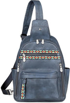 FADEON Large Sling Bag for Women, Leather Crossbody Purse Designer Anti Theft by FADEON