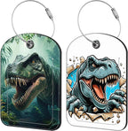 Dinosaur in The Forest Luggage Tag by iapodiad