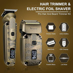 Foil Shavers for Men Beard Trimmer Electric Razor for Men Bald Head Hair Shaving Kit Cordless Waterproof