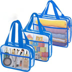 XEWEA Clear Travel Toiletry Bags, 3 Pack TSA Approved Transparent Makeup Bag - Image 9