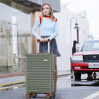 SHOWKOO Luggage Sets 3 Piece Hardside Expandable Suitcase - Image 2